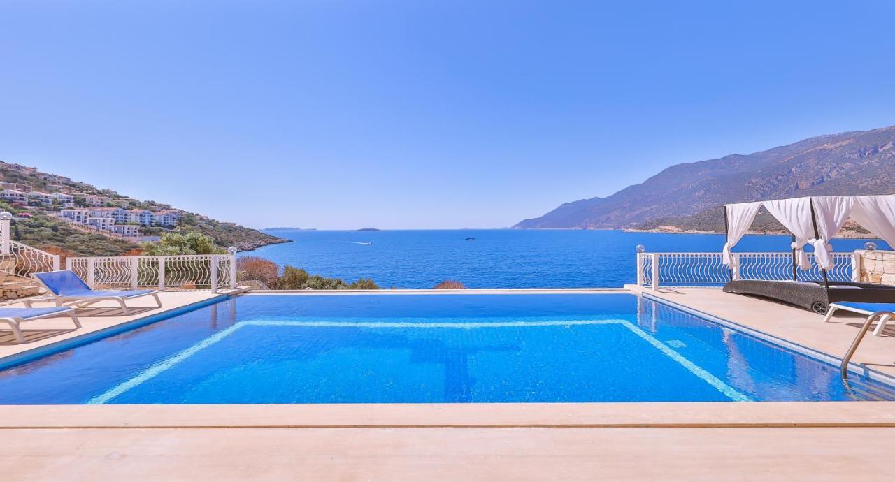 La Kumsal Denize Sifir Ve Ozel Havuzlu Dubleks Suit Kaş Kültér fotó